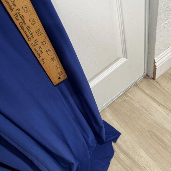 Women’s MIGNON blue Dress Formal Gems Asymmetrical Size 6 Long Maxi‎ - Picture 8 of 12